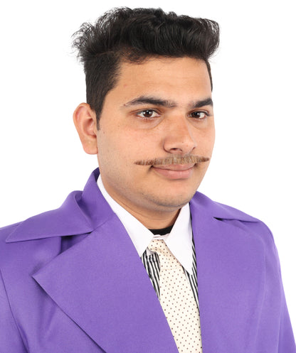 HPO  Men's Fake Synthetic Hair Mustache | Multicolor Color Options