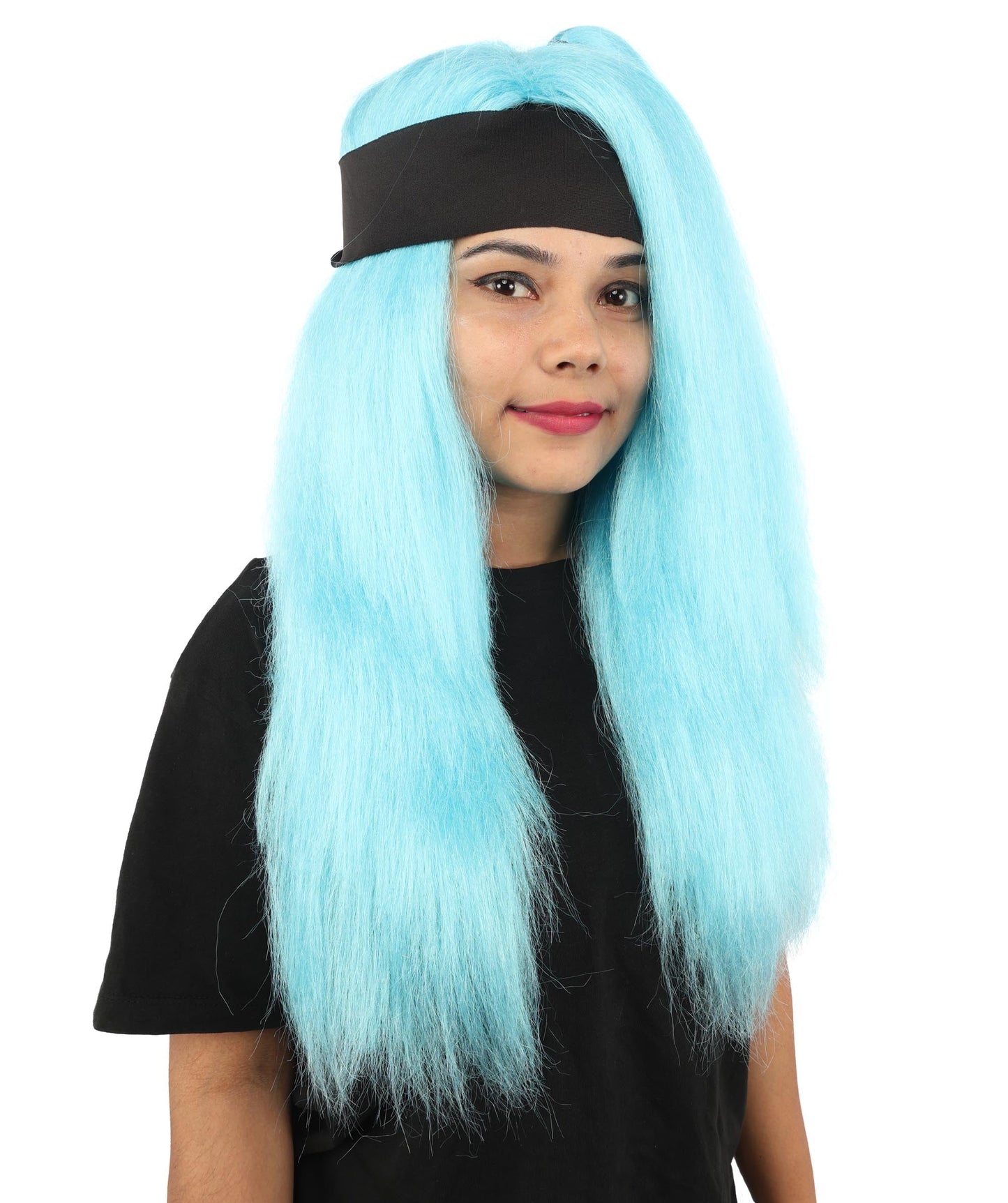 Women's High Ponytail Ninja Wig | Multiple Color Options | Create of synthetic fiber, long straight texture with top-tied fountain, breathable base | Cosplay, Halloween, theater, party, performance, costume events
