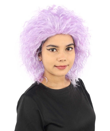 HPO Adult & Teen Women’s 15-Inch Curly Wig | Multiple Color Options | Wavy Voluminous Style | Idal for Costume, Cosplay, and Themed Events
