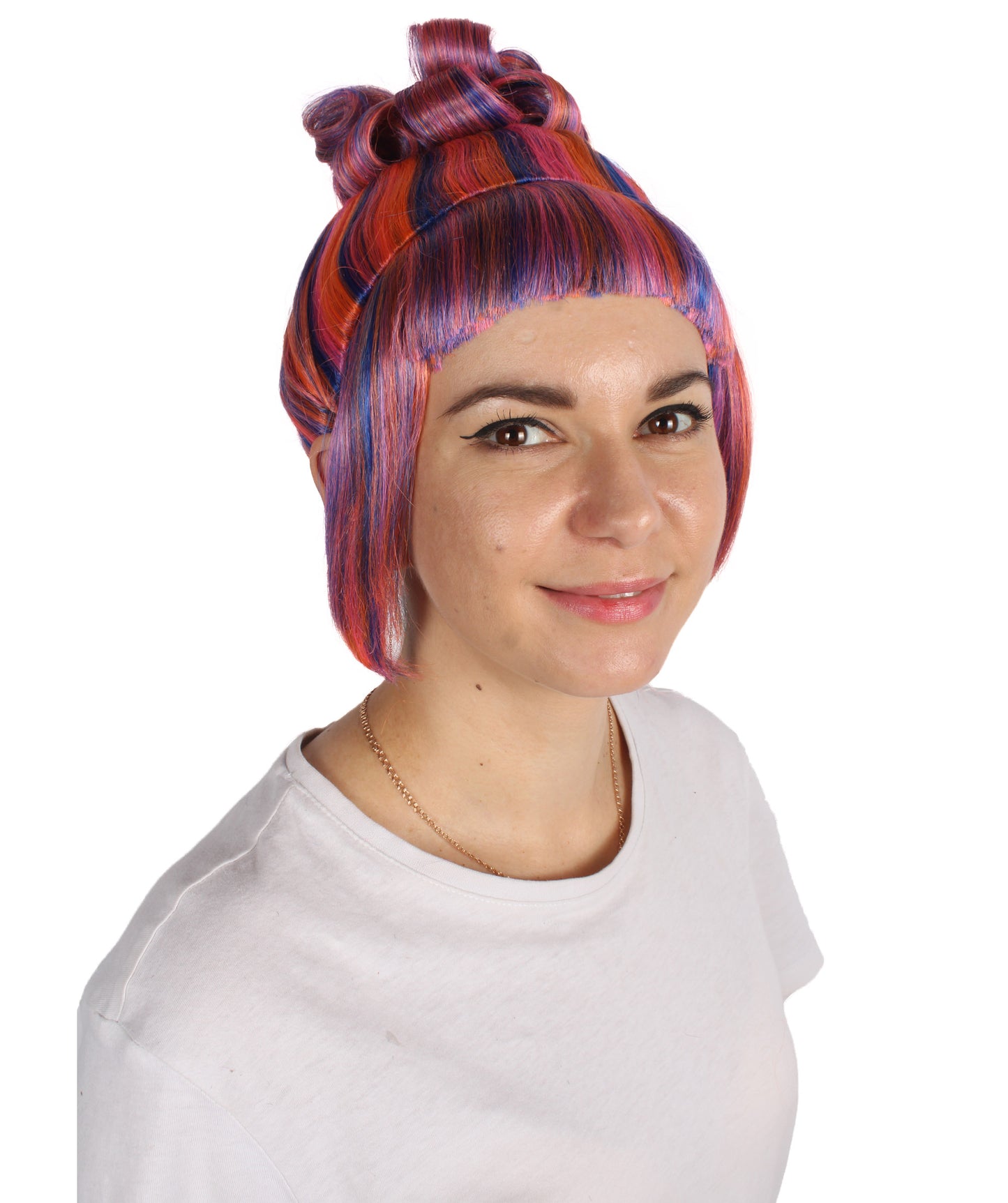 HPO  Women's Halloween Animated Lucy Updo Wig | Multiple Color Options