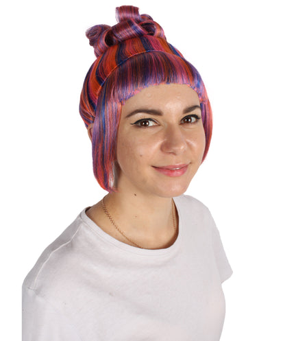 HPO  Women's Halloween Animated Lucy Updo Wig | Multiple Color Options