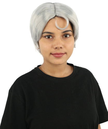 HPO Adult Women’s 10-Inch Short Wig | Multiple Color Options | Celebrity Hairpiece for Costume, Cosplay, and Themed Parties | Sleek and Modern Hairpiece for Versatile Looks