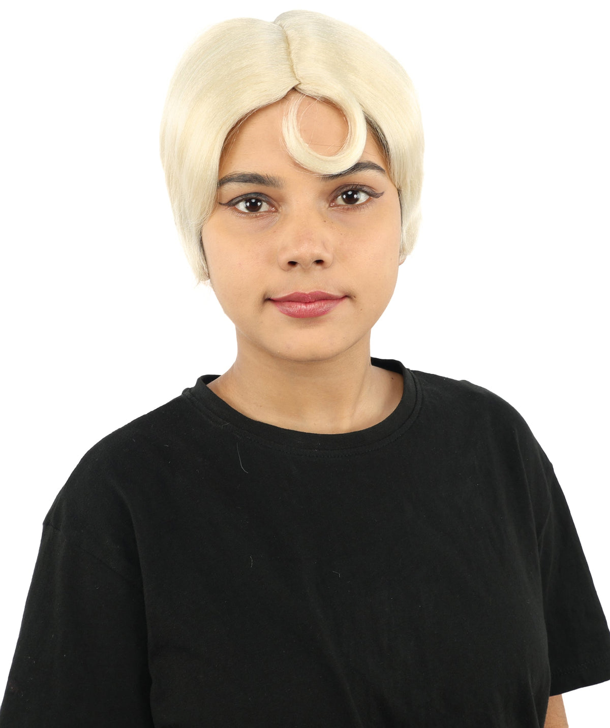HPO Adult Women’s 10-Inch Short Wig | Multiple Color Options | Celebrity Hairpiece for Costume, Cosplay, and Themed Parties | Sleek and Modern Hairpiece for Versatile Looks
