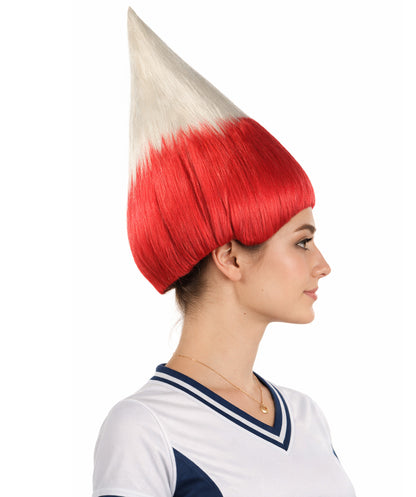 Poland Flag Sport Troll Wig | Premium Breathable Capless Cap