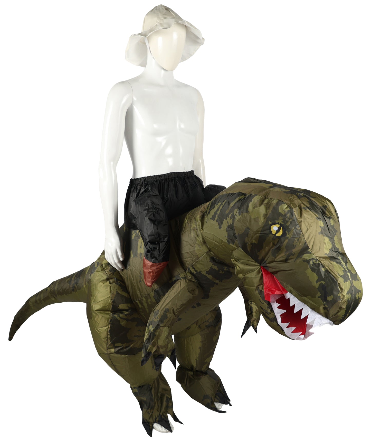 HPO Unisex Dino Rider Costume – Fierce Dinosaur and Rider Outfit for Halloween,Festivals – Lightweight, Comfortable, One Size Fits Most