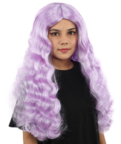HPO Adult Women's Long Wavy Wig | Multiple Color Options | Center Parted Ginger Curls with Voluminous Ends, Heat Resistant Synthetic Fiber & Breathable Cap | Halloween, Teen Roleplay, Theater, Themed Party & Costume Events