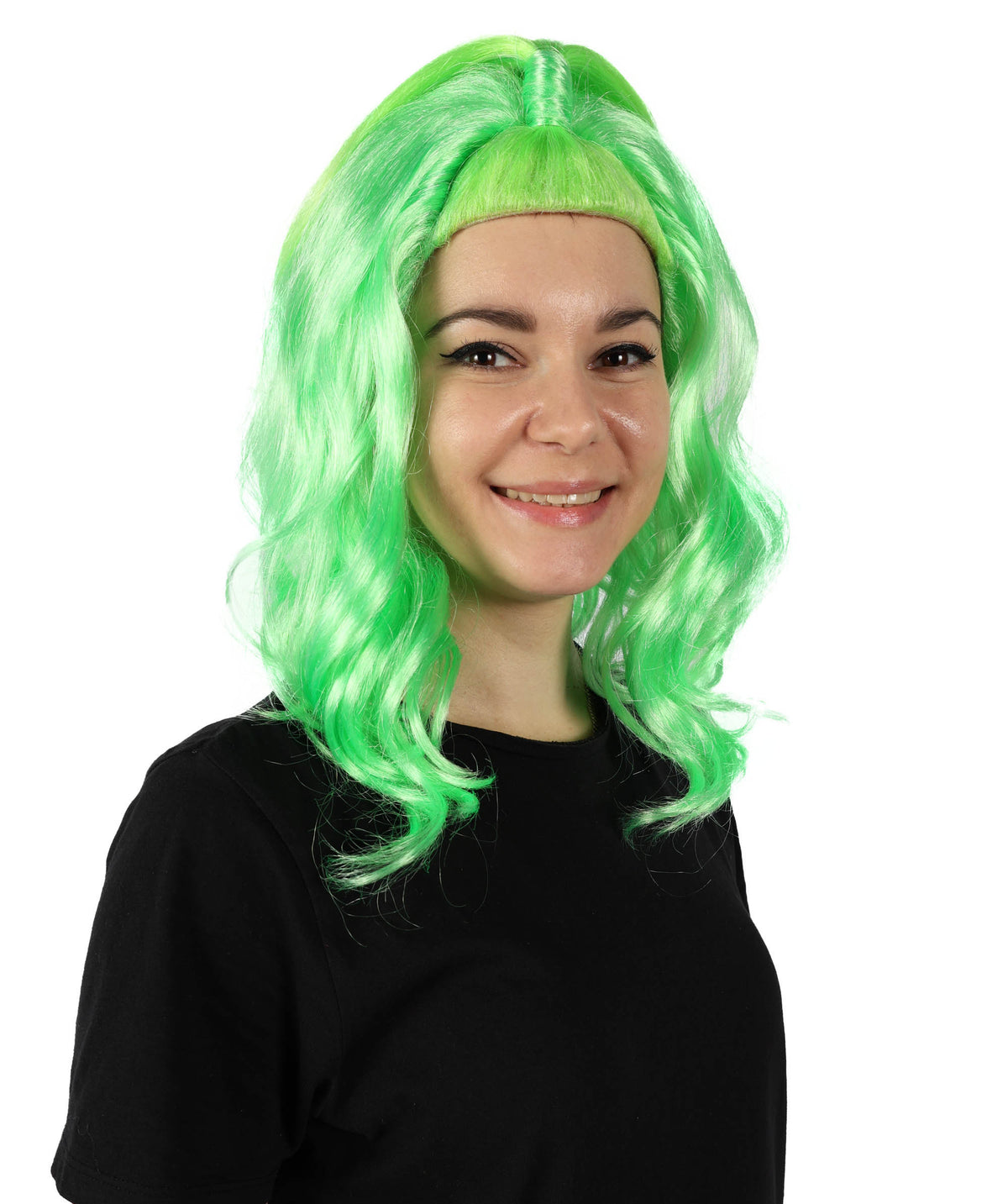 HPO Women Styled Wavy Multiple Wig – Pre-Styled and Ready to Ship for Halloween Costume Parties – Synthetic Fibers Hair, Comfortable Fit and Perfect for Instant Character Transformations!