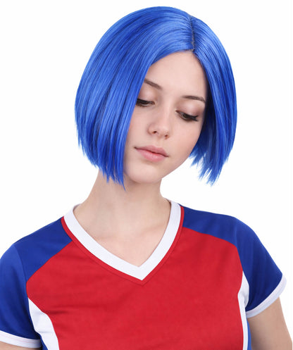 HPO Sad Blue Womens Wig | Party Halloween Wig | Premium Breathable Capless Cap