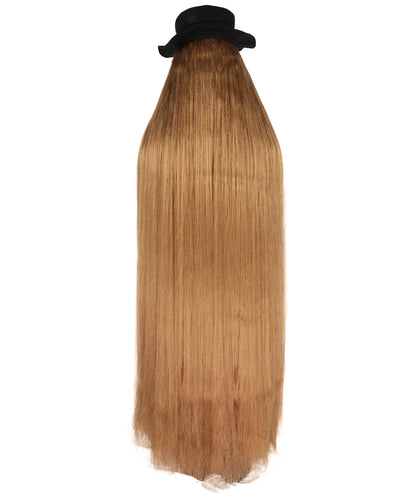 Adult & Teens Fictional Character Mysterious Hairy 66 Inch for Adult & 60 Inch for Teens Long Full Costume with Wig attached Hat and Glass| Multiple Color Options | Flame-retardant Synthetic Fabric