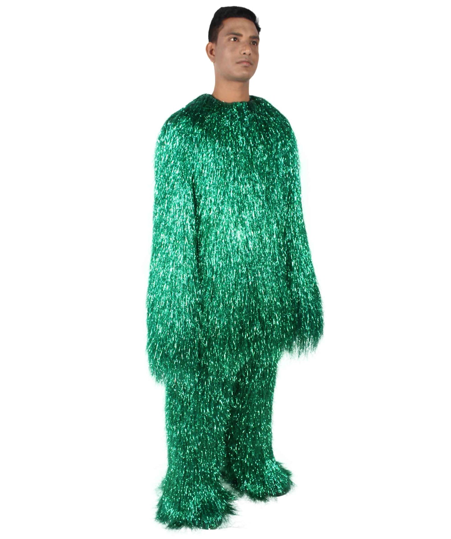 HPO Hairy Unisex Ape Mask and Bodysuit Costume Tinsel  | Multiple Colors