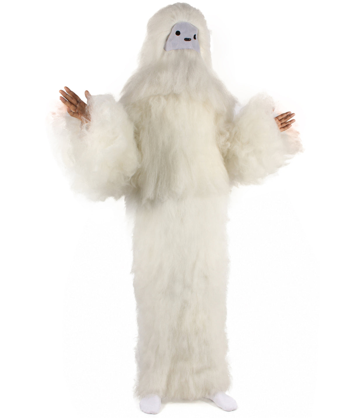 Unisex White Furry British TV Naughty Cloud Costume | Best for Halloween | Flame-retardant Synthetic Fiber