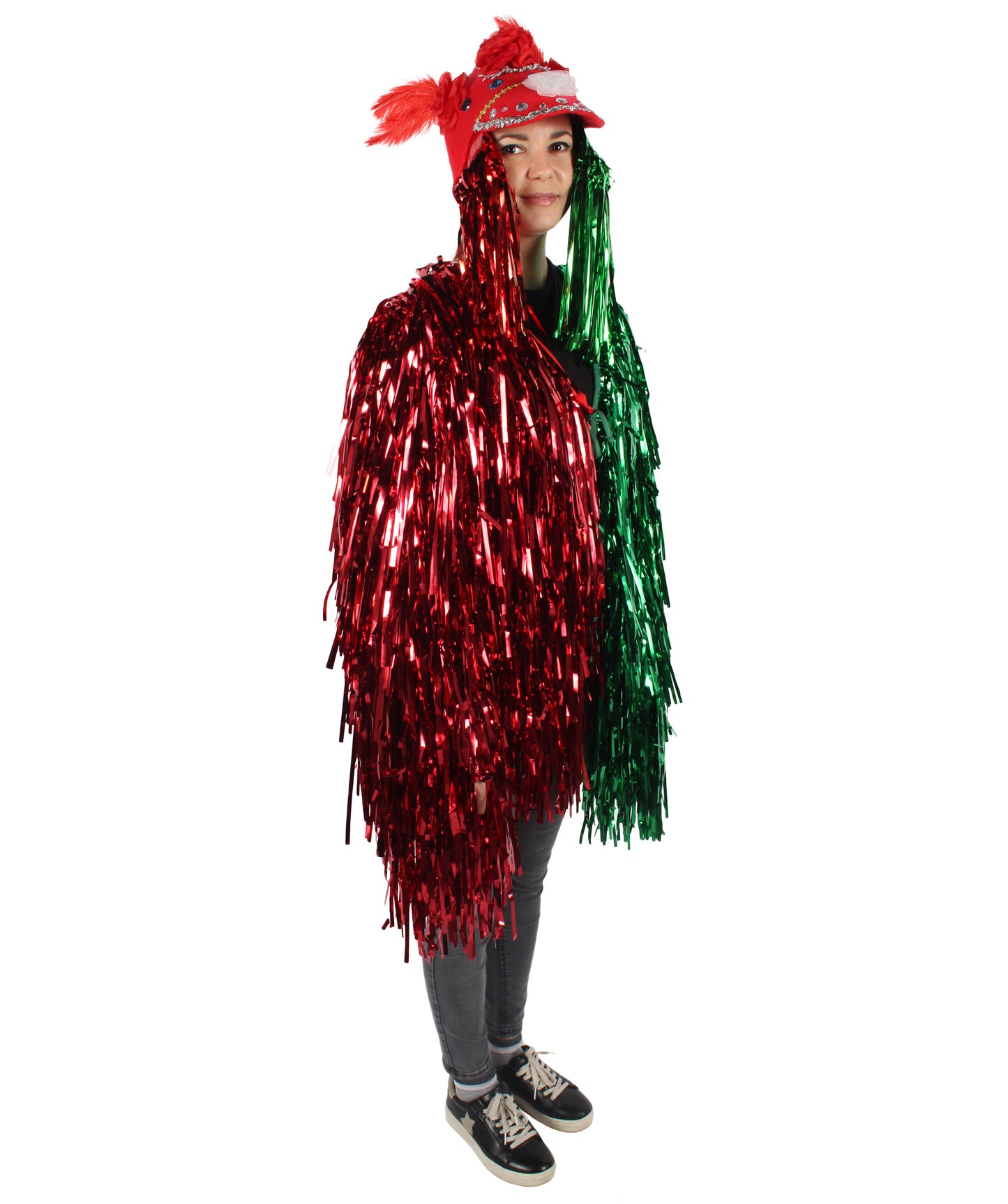 Adult Unisex DJ Tinsel Costume| Multiple Color Options