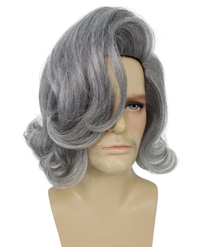 HPO Men's Comedy Movie Character Layered Textured Hair Wig I Flame-retardant Synthetic Fiber