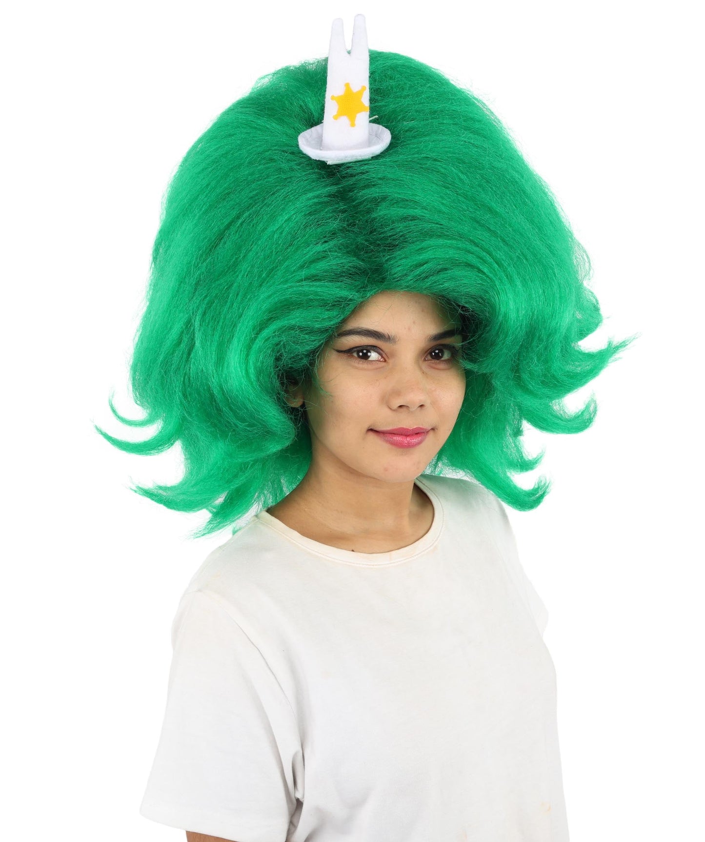 HPO Adult Women's Long Red Bob Wig | Straight Shoulder-Length Black Hair with Blunt Bangs, Included Accessory Set & Breathable Cap | Halloween, Anime Roleplay, Costume Party & Daily Wear