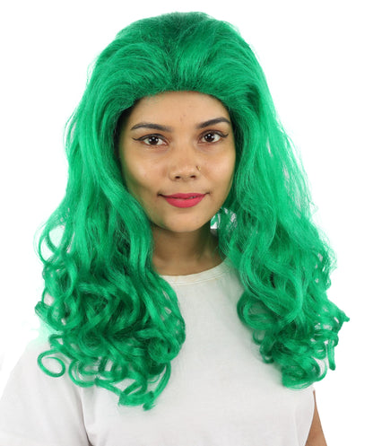 HPO Adult Women’s 16-Inch Medium Wig with Soft Curls | Multiple Color Options | Ideal for Cosplay, and Themed Events | Elegant, Versatile Hairpiece for Various Looks