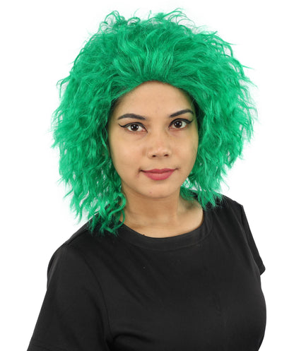 HPO Adult Women’s 15-Inch Curly Wig | Multiple Color Options | Wavy Voluminous Style | Idal for Costume, Cosplay, and Themed Events