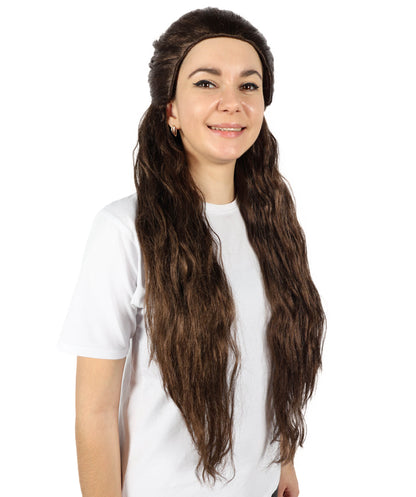 HPO Adult Women Enchanta wig with Mahogany Brown forehead for Cosplay, Parties and Everyday Enchantment
