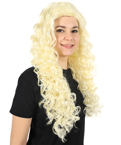 HPO Adult Women Aretuza Lovi Wavy Blonde Wig – Premium Quality Long Wig for Cosplay & Daily Use Synthetic Wigs for Cosplay