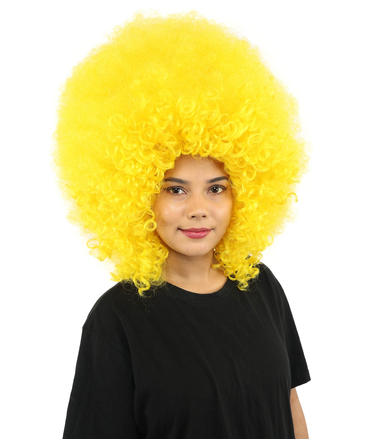 HPO Women's Giant White Glitter Afro Wig | Massive Puffy Sparkle Hair with Silver Sheen, Synthetic Fiber & Breathable Cap | Halloween, Troll Roleplay, 70s Disco Party, Theater & Funny Costume