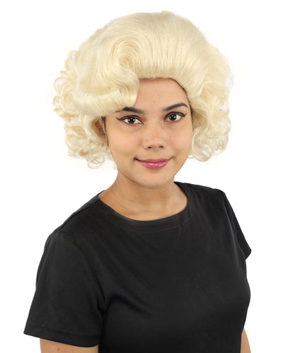 HPO Adult Women's Dame Edna Everage Wigs | Multiple Color Options | Drag Queen-Inspired Colorful Synthetic Hair for Parties, Stage Events | Breathable Capless Design