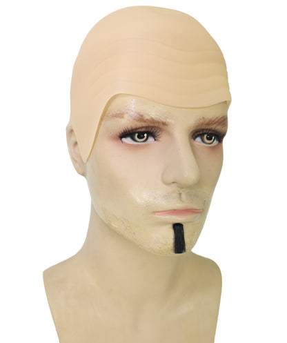 Mr. Worldwide Superstar Costume Kit – Pitbull Bald Cap & Black Goatee Beard – Funny Halloween, Party, Music Icon Dress Up Set for Adults – One Size Fits Most