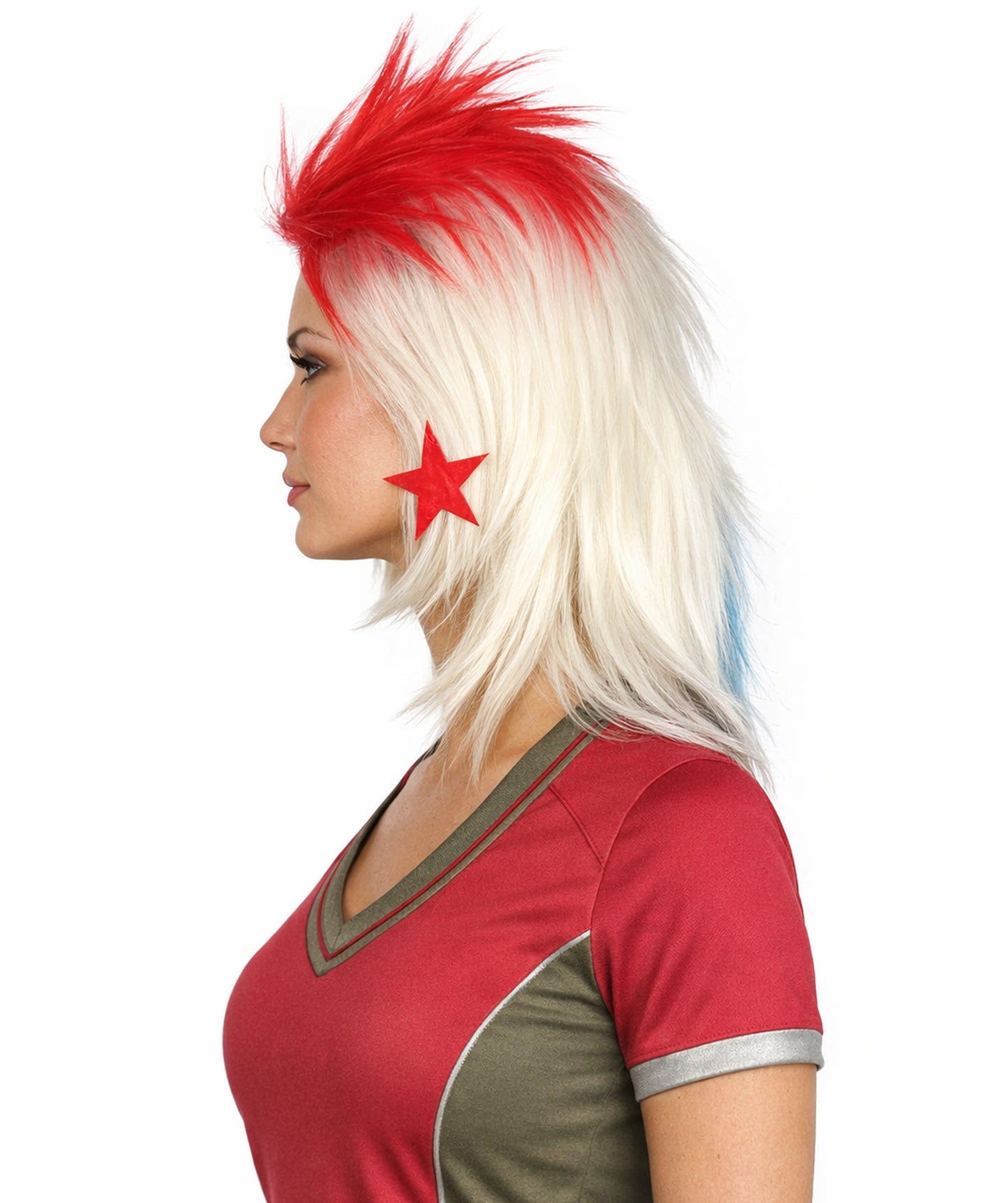 Panama Flag Sports, 80's Mullet Wig | Premium Breathable Capless Cap