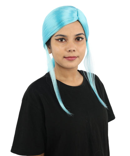 HPO Women’s Margo Gru-Inspired Long-Length Brown Wig | 17 Inch Hairpiece Halloween, Cosplay, and Themed Parties | Natural-Looking Synthetic hair with Capless Cap