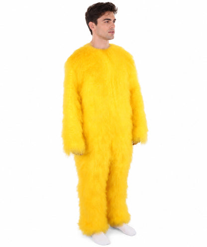 Unisex American Cartoon Character Yellow Mouse Costume | Perfect for Halloween | Flame-retardant Synthetic Fabric