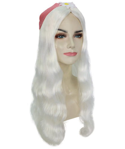 HPO Women's 60's Long Multiple Hippie Groovy Wig, Flame-retardant Synthetic Fiber