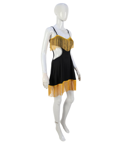 HPO Women's Tattooed Lady Costume – Vintage Circus Performer Dress with Tattoo Print | Party, Cosplay & Themed Event Wear