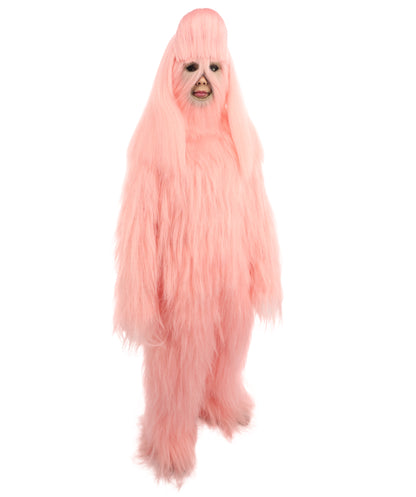 HPO Teen Extreme Hairy Person Costume Bundle & Mask Set - Full-Body Hair Suit Extra-Long Costume Wig for Halloween, Cosplay & Parties - Multiple Color Options