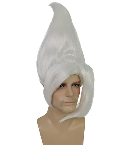 HPO Adult Men's Tv Musical Movie Troll Spiked Wig | Multicolor Options | Flame-retardant Synthetic Fiber