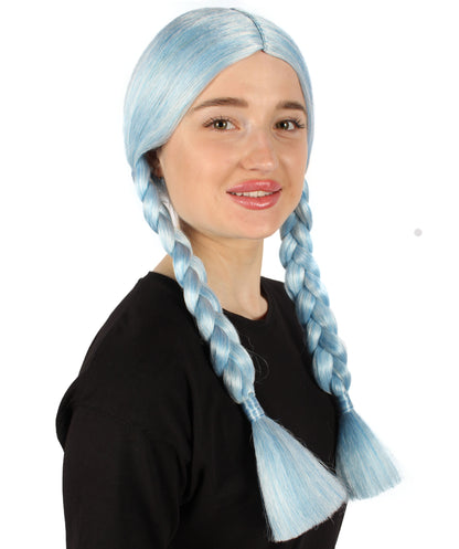 HPO Women's  Braided Gothic Wig | Multiple Color Collections TV Movie Wigs | Premium Breathable Capless Cap