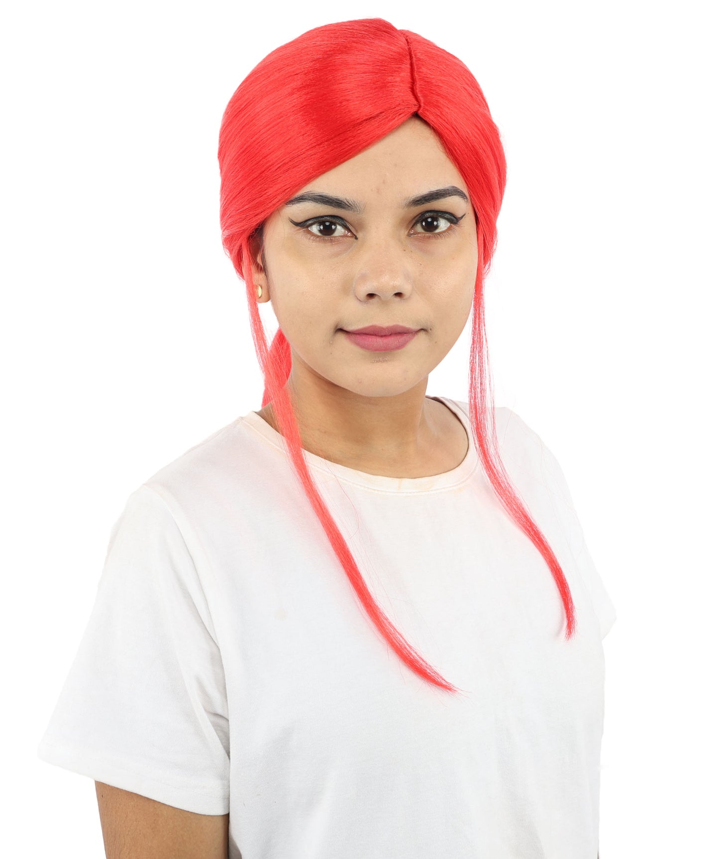 HPO Women’s Margo Gru-Inspired Long-Length Brown Wig | 17 Inch Hairpiece Halloween, Cosplay, and Themed Parties | Natural-Looking Synthetic hair with Capless Cap