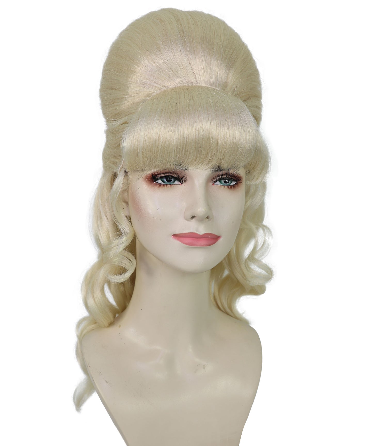 HPO Women's Class 60's Brown Half Updo Wig with Ponytail | Halloween  Wig | Flame-retardant Synthetic Fiber