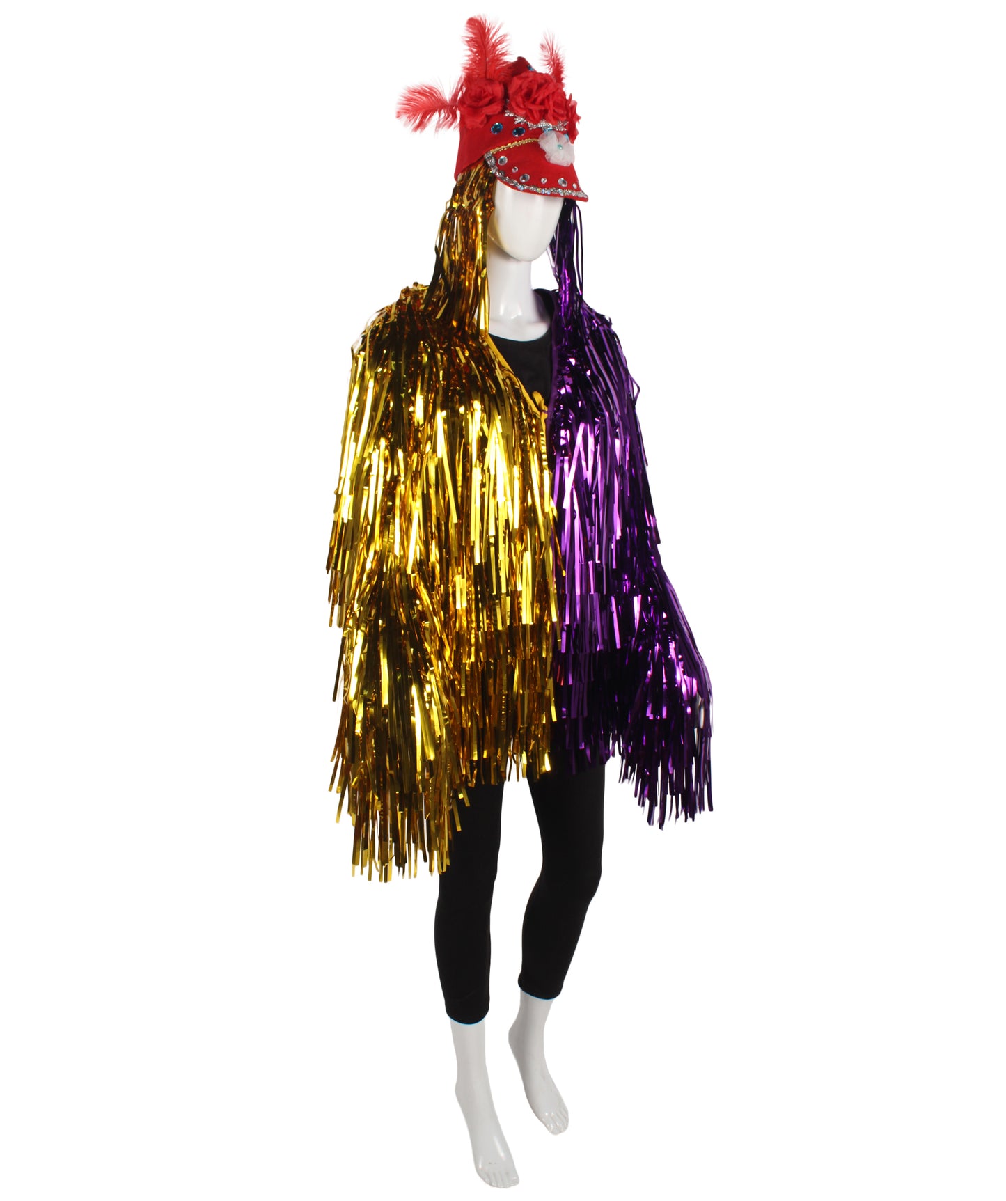 Purple/Gold Tinsel Costume