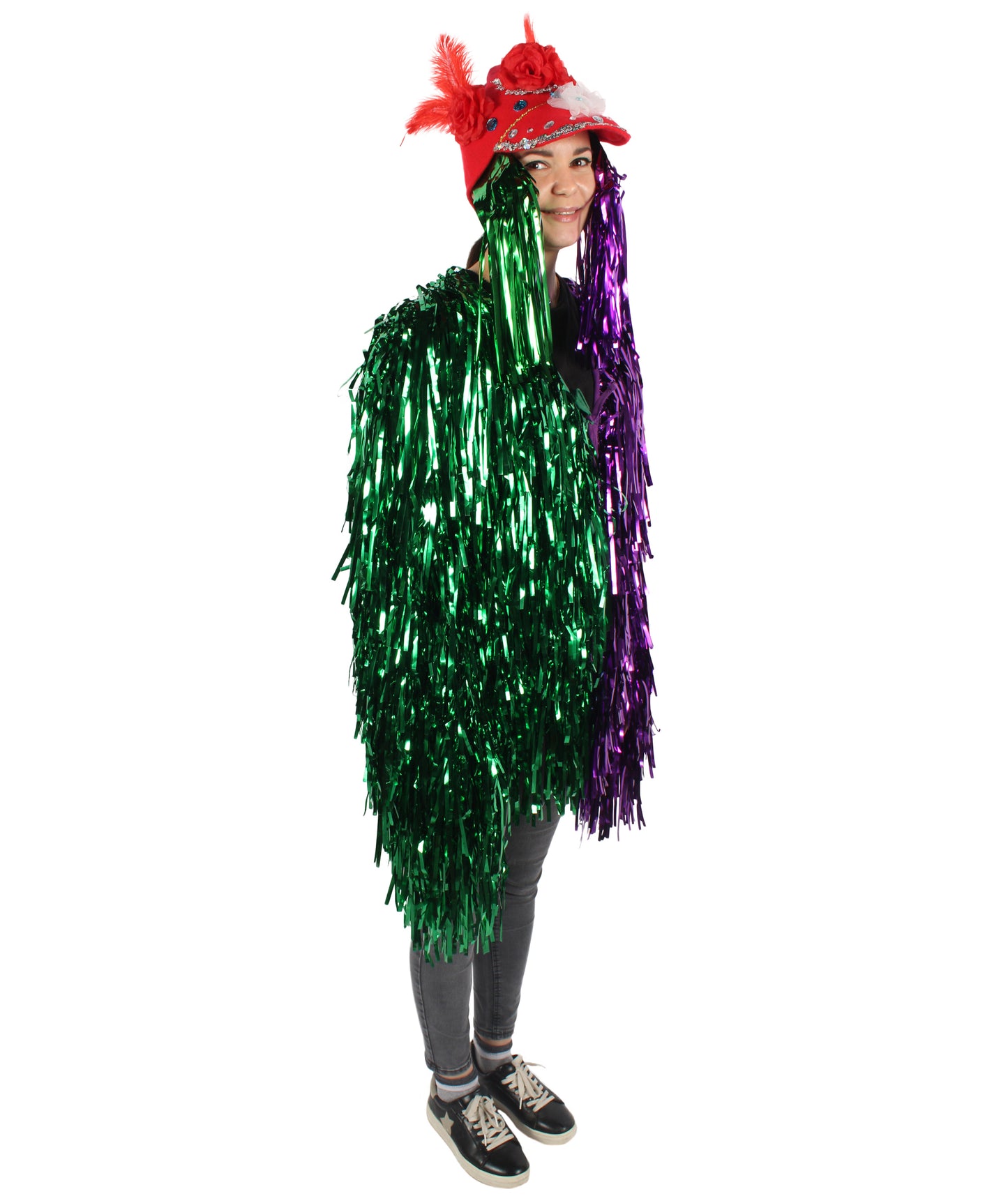 Adult Unisex DJ Tinsel Costume| Multiple Color Options