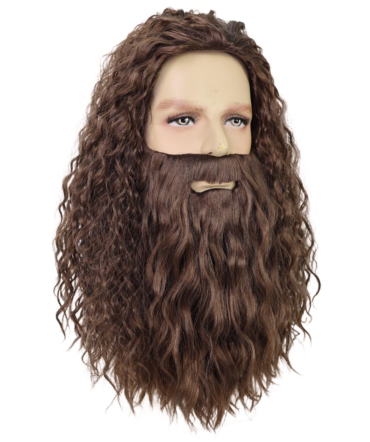 Santa Claus Grey Wig and Beard Set | White Christmas | Premium Breathable Capless Cap