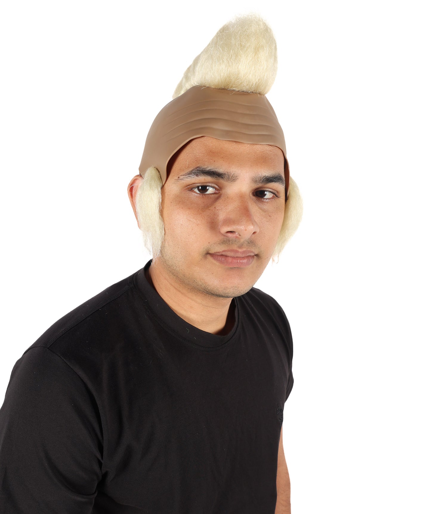 HPO Men’s Tough Black Guy T Mohawk Wig| Perfect for Halloween| Flame-retardant Synthetic Fiber