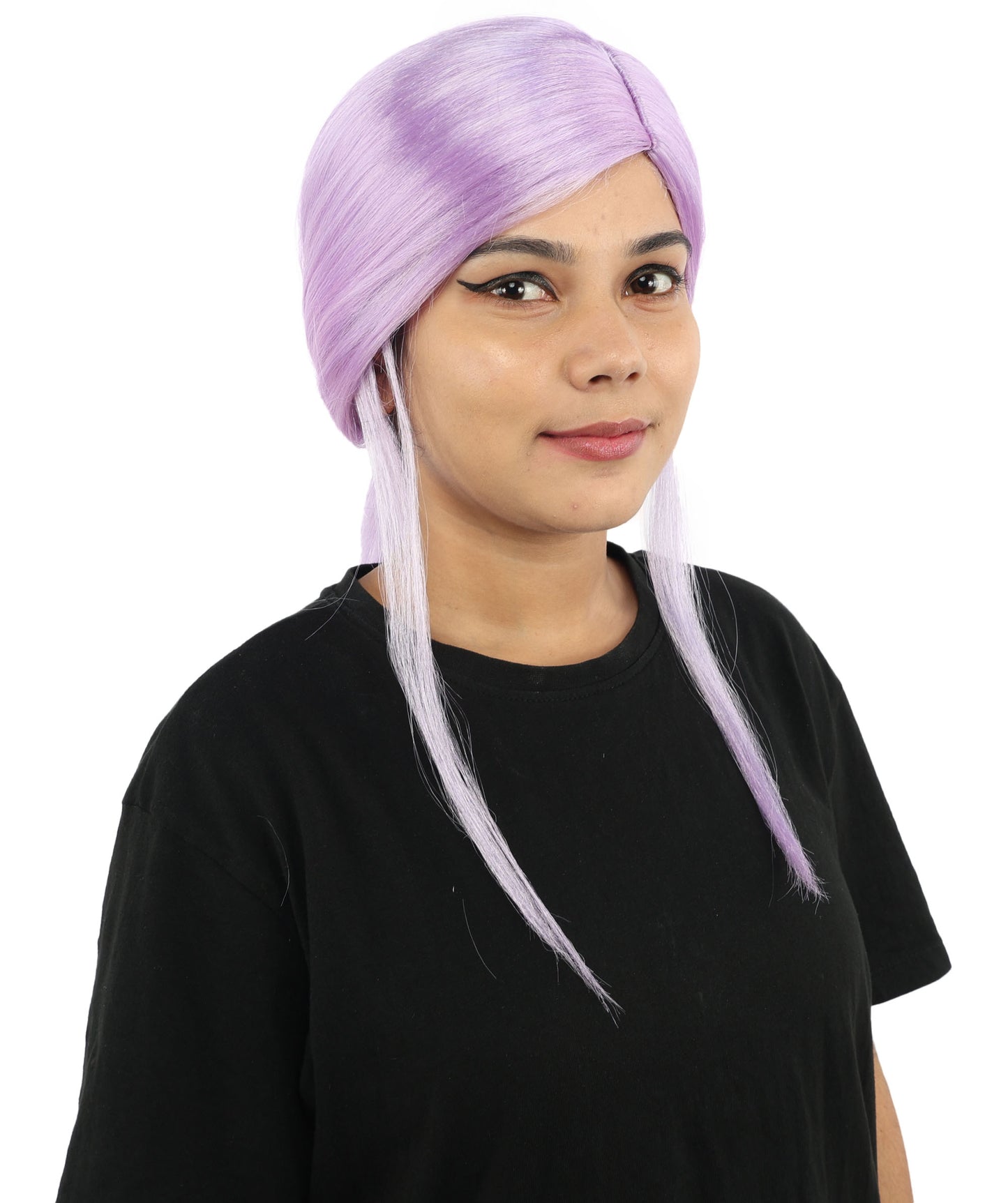 HPO Women’s Margo Gru-Inspired Long-Length Brown Wig | 17 Inch Hairpiece Halloween, Cosplay, and Themed Parties | Natural-Looking Synthetic hair with Capless Cap