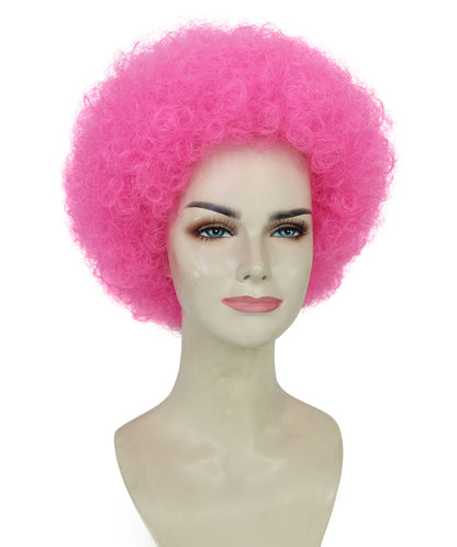 Adult Unisex Big Curly Afro Wig | Bold Costume Hair for Halloween, Cosplay, and Themed Parties | Multiple Color Options