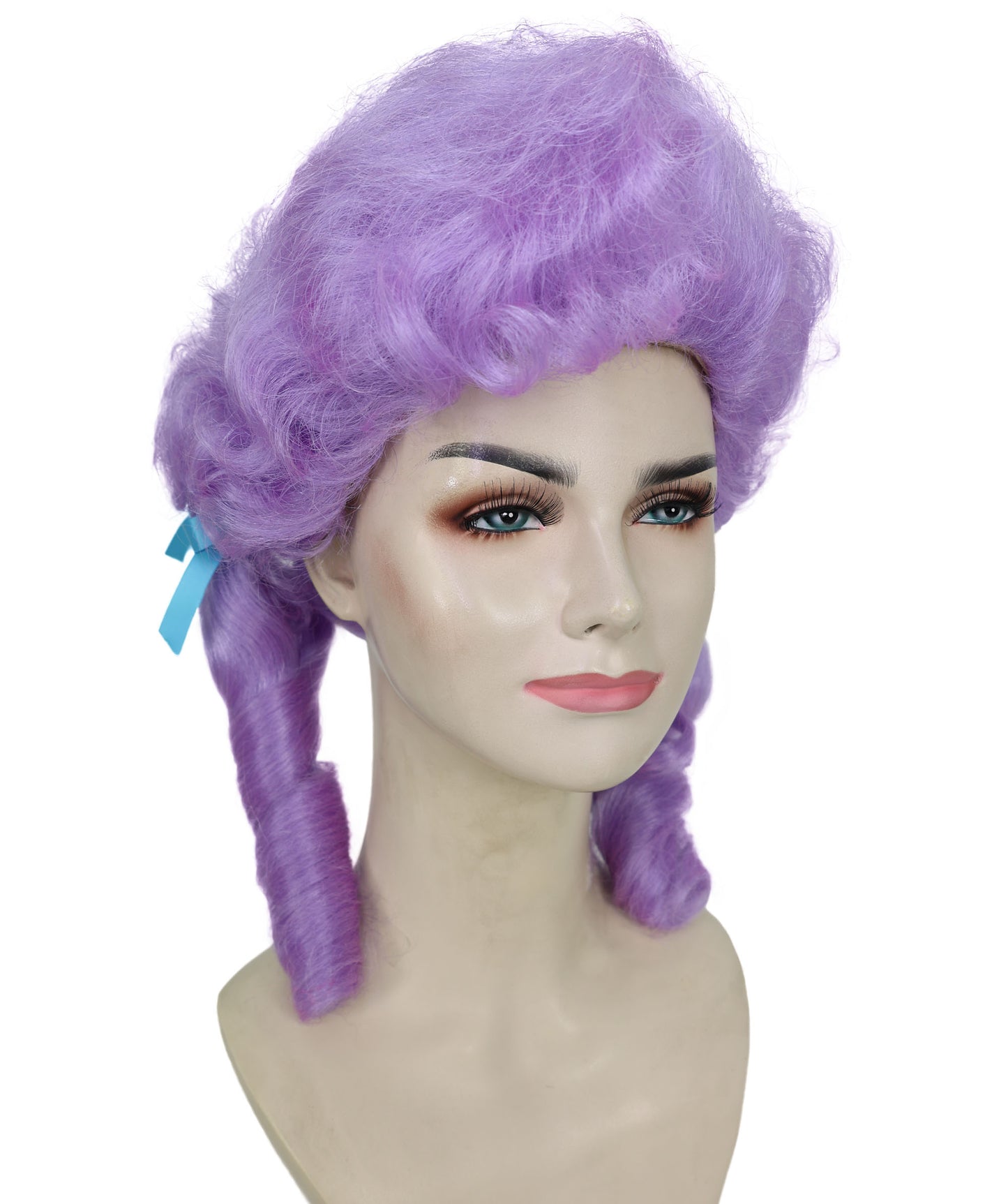 HPO Women’s Classic Elly May Clamped Multiple Wig With Two Blue Hair Ribbons