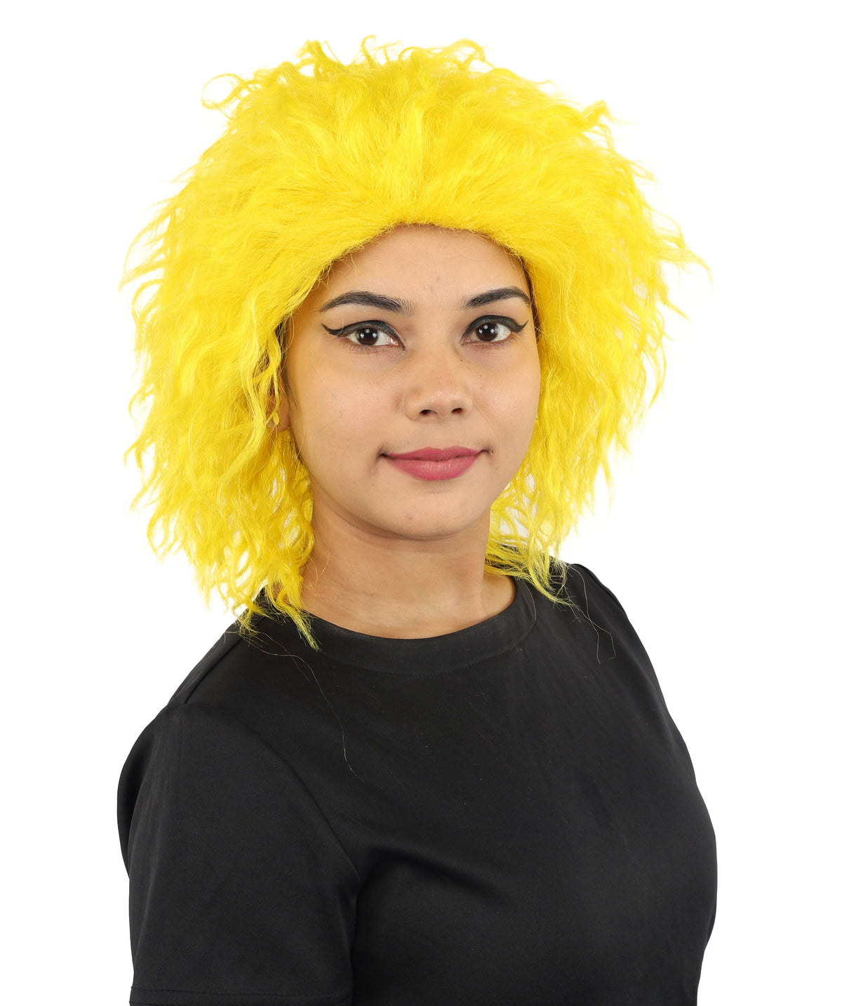 HPO Adult & Teen Women’s 15-Inch Curly Wig | Multiple Color Options | Wavy Voluminous Style | Idal for Costume, Cosplay, and Themed Events