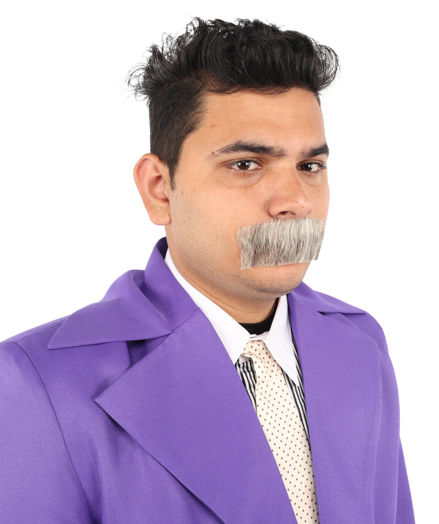 Men's Human Hair Moustache | Facial Hair Multiple Colours Option | HPO