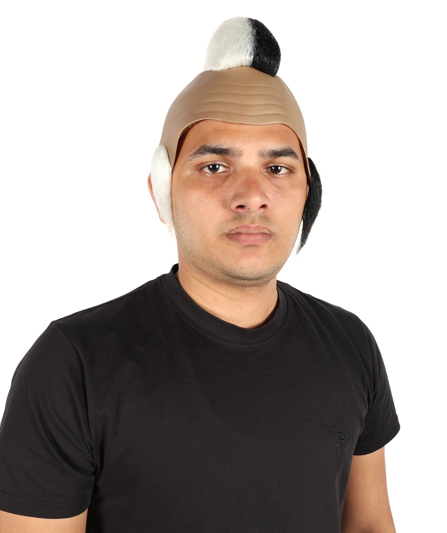 HPO Men’s Tough Black Guy T Mohawk Wig| Perfect for Halloween| Flame-retardant Synthetic Fiber