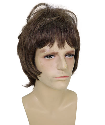 HPO Men's 80s 90s Rock Star Wig – Liam & Noel Gallagher Short Wavy Cosplay Wigs