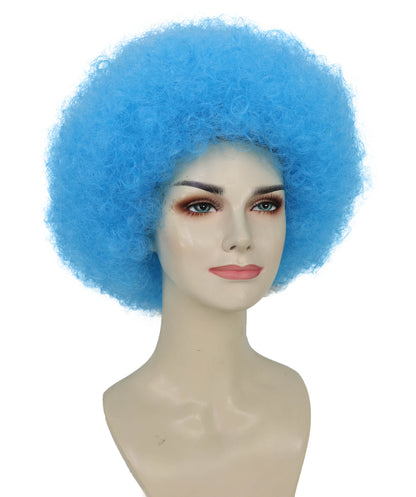 Adult Unisex Big Curly Afro Wig | Bold Costume Hair for Halloween, Cosplay, and Themed Parties | Multiple Color Options