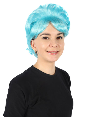 HPO Women's Bun Style 50s Housewife Multiple Wig | Halloween and Cosplay Wig | Flame-retardant Synthetic Fiber