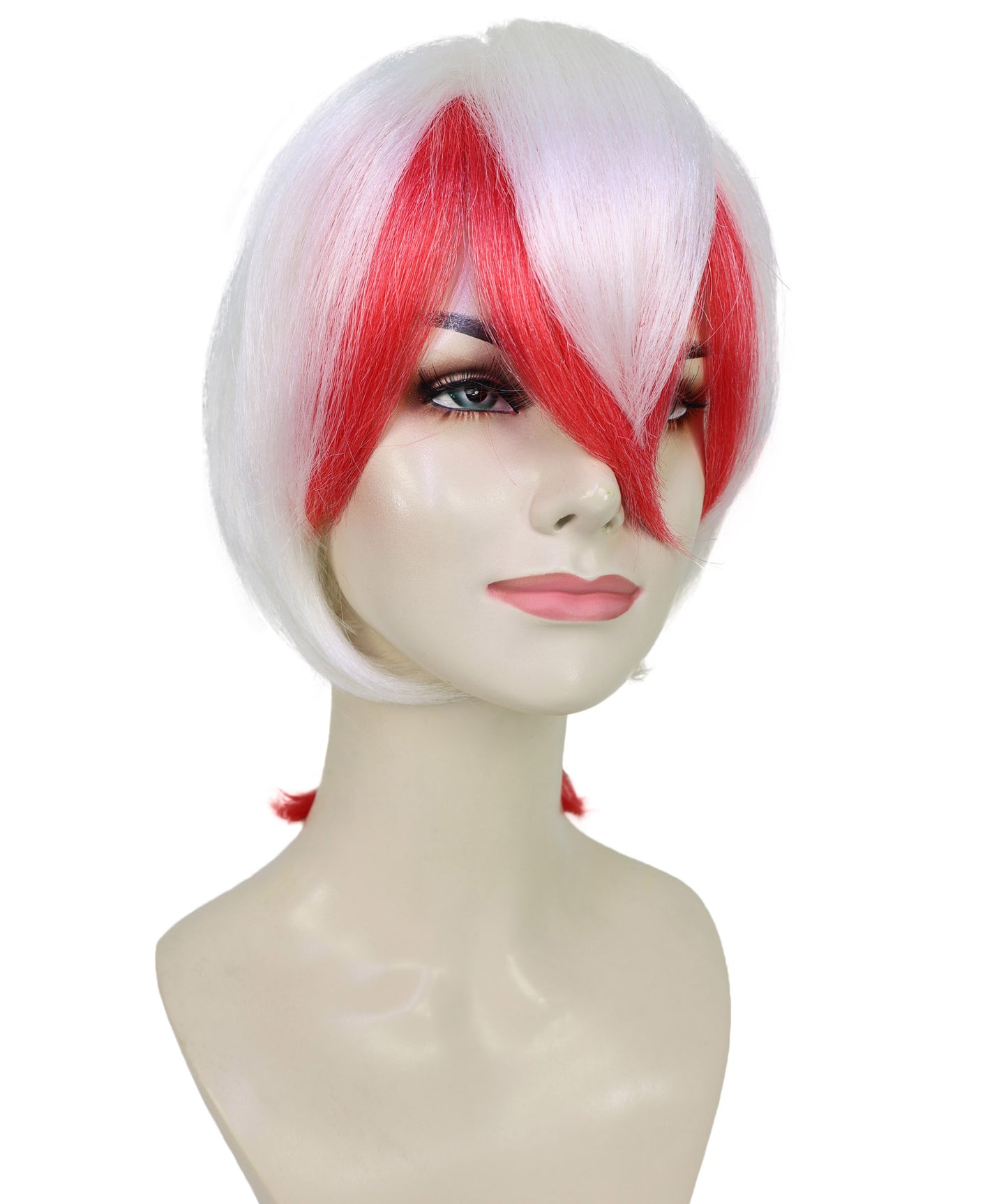 Women's Kingyosou Wig from Hozuki no Reitetsu | Orange Short Hair with Side Fin Design | Flame-Retardant Synthetic Fiber for Anime
