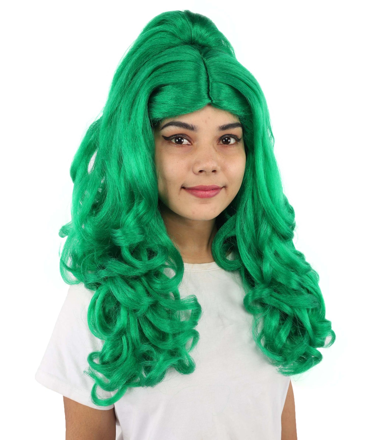 HPO Adult Long 20-Inch Curly Wig | Multiple Color Options | Ideal Cosplay, and Themed Parties | Soft, Natural-Looking, and Easy to Wear